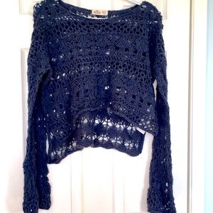 Hollister lace sweater